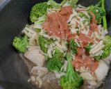 鶏胸肉とブロッコリーのとろりチーズソース作り方4写真