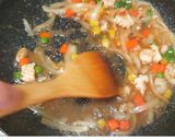 糖質ゼロ麺で海鮮あんかけそば作り方4写真