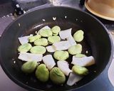 そら豆とイカのガリバタ炒め作り方5写真