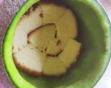 メロンに詰めたフルーツケーキ♪作り方5写真
