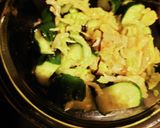 キュウリとキャベツ塩昆布ゴマポン酢★作り方5写真