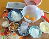 紅茶とラム酒香る胡桃入りパウンドケーキ作り方3写真
