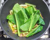 ベーコンと小松菜の大根おろし和風パスタ作り方5写真
