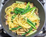 ベーコンと小松菜の大根おろし和風パスタ作り方6写真