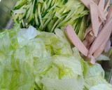 レタスとキュウリと魚肉ソーセージの酢の物作り方5写真