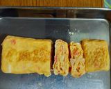 【♪お弁当】和風干しえびと長ネギの卵焼作り方5写真