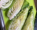 とんがりキャベツの丸ごと焼きチーズソース作り方1写真