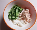 長芋と蒸し鶏の梅マヨ和え☆和食の副菜作り方5写真
