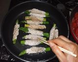 アスパラ肉巻きトマトソース♪簡単漢方薬膳作り方9写真