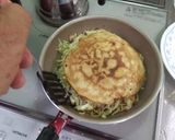 2パン＋返し蒸し蓋で広島風お好み焼き作り方15写真