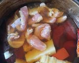 煮物　赤コンニャク　せせり　竹の子作り方2写真