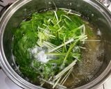 さばと水菜のバター醤油パスタ作り方2写真