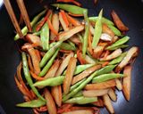いんげんとさつま揚げの炒め煮　七味がけ♪作り方6写真