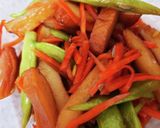 いんげんとさつま揚げの炒め煮　七味がけ♪作り方7写真