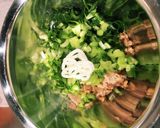 チーズを使わないツナと小松菜のピザ作り方3写真