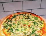 チーズを使わないツナと小松菜のピザ作り方6写真