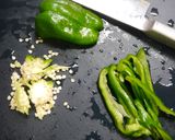 簡単！ピーマンの肉巻しょうが焼き作り方1写真