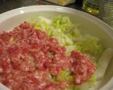 白菜と挽肉のカンタントマトグラタン作り方3写真
