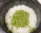 グリーンピースの豆ご飯作り方3写真
