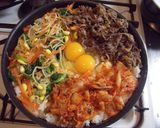 超簡単♪フライパンで石焼ビビンバ♪作り方5写真