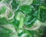 小松菜とカニかまの中華風パスタ作り方4写真