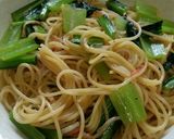 小松菜とカニかまの中華風パスタ作り方6写真