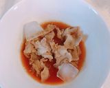 簡単！茹でずにレンチンのみ、冷やし肉そば作り方5写真