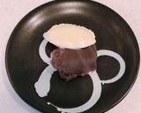邪道ですが、赤福にバニラアイス作り方1写真