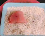 マジックソルトで、マグロの香草パン粉焼き作り方3写真