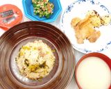 【病院】高菜チャーハン【給食】作り方4写真