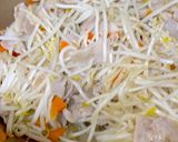 豆苗と豚肉のごま味噌炒め^^作り方9写真