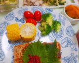 大判！梅とレンコン大葉のつくね焼き作り方8写真