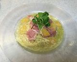 #冷製パスタ　生ハムとオレンジのパスタ作り方6写真