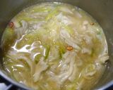 簡単！具だくさんお味噌汁　鶏ネギ作り方5写真