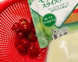 ミニトマトとチーズの冷製パスタ♡簡単!♡作り方1写真