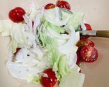 ミニトマトとチーズの冷製パスタ♡簡単!♡作り方3写真