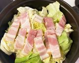 キャベツとあさりとベーコンの蒸し煮作り方3写真