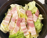 キャベツとあさりとベーコンの蒸し煮作り方3写真