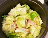 キャベツとあさりとベーコンの蒸し煮作り方4写真