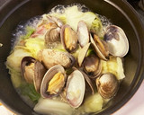 キャベツとあさりとベーコンの蒸し煮作り方6写真