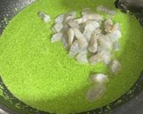 ほうれん草などで！グリーンクリームパスタ作り方6写真