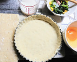 簡単！カフェ風ほうれん草と卵のキッシュ作り方1写真