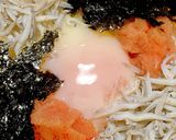 温泉卵DE作る！しらす・明太子ご飯！作り方3写真