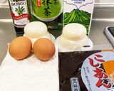 HM.抹茶と黒ごま豆腐のロールケーキ作り方1写真