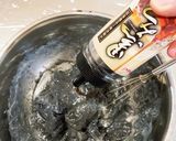 HM.抹茶と黒ごま豆腐のロールケーキ作り方10写真