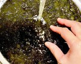 ピリ辛！アオサと長芋の酢醤油和え作り方4写真