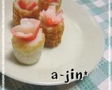 お弁当に✿ちくわ×かにかまのお花作り方11写真