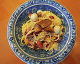 いぶりがっこクリームチーズの味噌パスタ作り方8写真