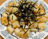長いもステーキのバター白だし焼き作り方4写真