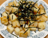 長いもステーキのバター白だし焼き作り方4写真